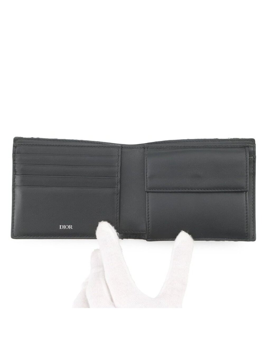 Dior Bifold Wallet Oblique with Coin Case Canvas Trotter - Picture 4 of 10